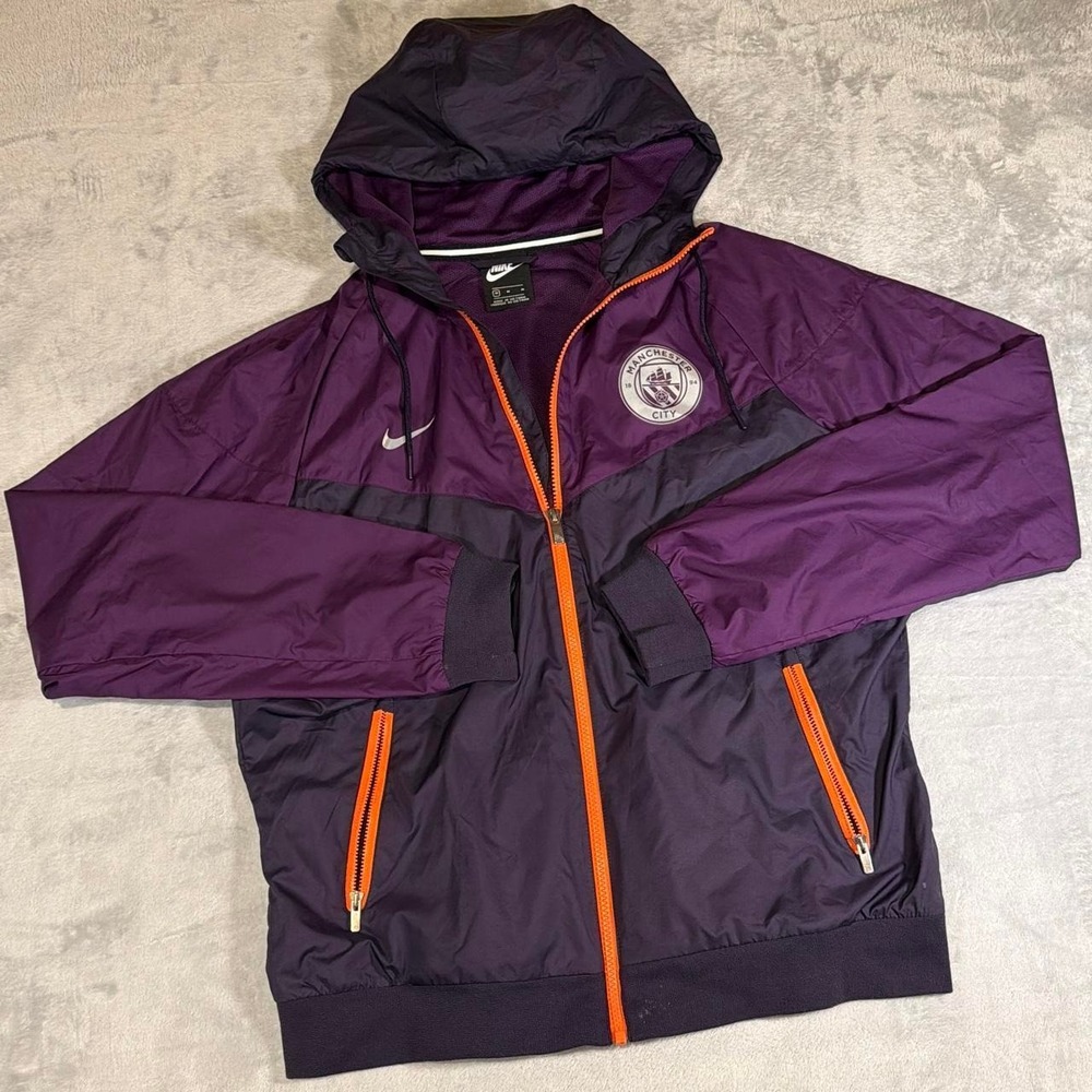 Nike Manchester City 2018/19 Windrunner Jacket | Purple & Orange | Medium